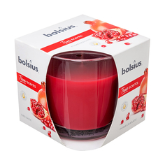 Свеча Bolsius в стакане гранат 9,5х9,5 см