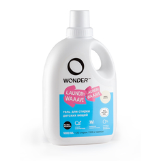 Гель для стирки вещей малышей от 0 до 2-х лет Пудра и ваниль 1 л Wonder LAB