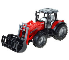 Трактор Bruder Massey Ferguson 7480, с погрузчиком и прицепом