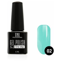 Гель-лак 3 в 1 TNL Professional One step, 6 мл, №02 - нежная мята