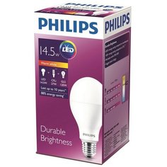 Лампа светодиодная Philips 14.5W E27 3000k тепл.бел. ст.колба