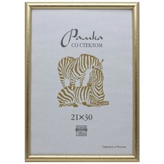 Рамка пластиковая А 4 золотого цвета 509 Зебра