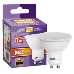 Лампа светодиодная PLED- SP GU10 7w 3000K 230/50 Jazzway спот 2 штуки