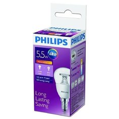 Лампа светодиодная Philips 5.5W E14 2700k тепл.шар