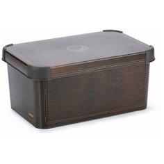 Короб (ящик) для хранения стокгольм 6л LEATHER,CURVER