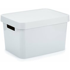 Коробка INFINITY с крышкой 17л серая,CURVER