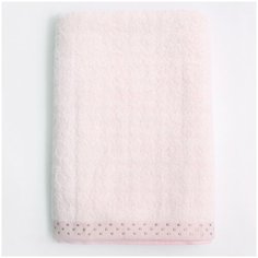 Полотенце банное, купальное для тела, лица, рук AMARO HOME махровое 70*140 розовый