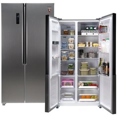 Холодильник Weissgauff WSBS 500 NFX Inverter