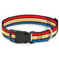 Ошейник Wonder Woman / Чудо-женщина Мультицвет С пластиковой застёжкой (38-66 см) Buckle Down