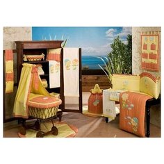 BABYPIU Мягкий бортик "Подсолнухи" из коллекции "4 времени года" (с вышивкой) [22L.151P AR]