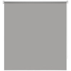 Рулонная штора DECOFEST Блэкаут Плайн (каменный серый), 160х160 см