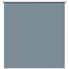 Рулонная штора DECOFEST Блэкаут Синяя сталь, 140х175 см