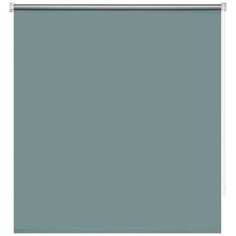 Рулонная штора DECOFEST Блэкаут Плайн Мини (бирюзово-синий), 50х160 см