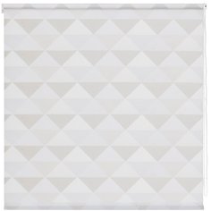 Рулонная штора DECOFEST Треугольники Мини (бежевый), 90х160 см