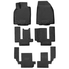 Коврики 3D в салон MAZDA CX-9, 2007-2012, 2012-2015 6 шт. (полиуретан) Element