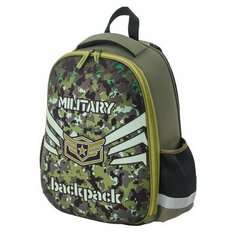 Ранец пифагор EVA BASIC, 1 отделение, "Military", 39х30х16 см, 229939