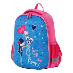 Ранец пифагор EVA BASIC, 1 отделение, "Happy girl", 39х30х16 см, 229938