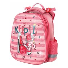 Ранец юнландия EXTRA, с дополнительным объемом, "Pink sneakers", 38x29x18 см, 229928