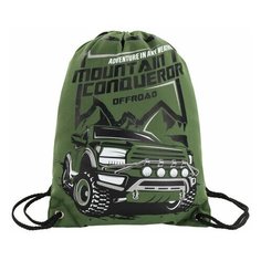 Мешок для обуви BRAUBERG PREMIUM, карман, подкладка, светоотражающие элементы, 43х33 см, Mountain conqueror, 270286