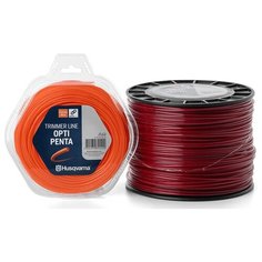 Леска для триммера Husqvarna Opti Penta 2.4 мм/90 м пятиугольная