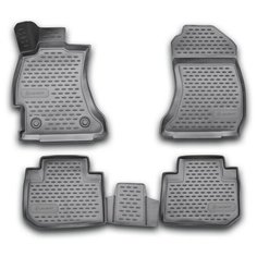 Коврики 3D в салон SUBARU Forester, 2013-2018, 4 шт. (полиуретан) Element