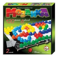 Мозаика d20 /6 цветов/ 120 шт/ два поля/ 280х280х40. Десятое королевство