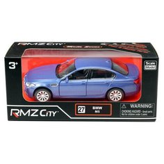 Машинка металлическая Uni-Fortune RMZ City 1:32 BMW M5, инерционная, голубой матовый цвет, 16.5 x 7.5 x 7 см