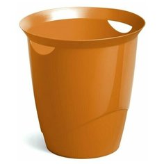 Легкая пластиковая корзина для мусора DURABLE TREND, 16 л., оранжевый