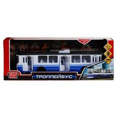 Машинка Технопарк Троллейбус инерционный открываются двери, свет,звук 31,5см Shantou City Daxiang Plastic Toys