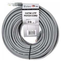 Патч-корд Telecom NA102--20M 20 м, серый