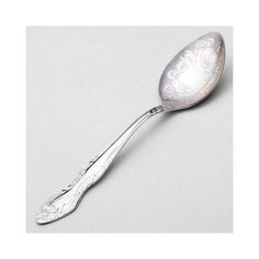 Ложка десертная Тройка, h=18 см, толщина 2 мм, художественная роспись ПЗХМ 689443 . Павловский завод им. Кирова