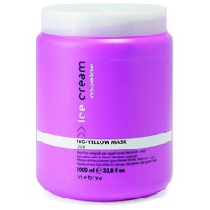 Антижелтая маска для осветленных и седых волос Mask No Yellow Inebrya R+B+E+C