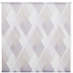 Рулонная штора DECOFEST Ромбы Мини (серо-фиолетовый), 70х160 см