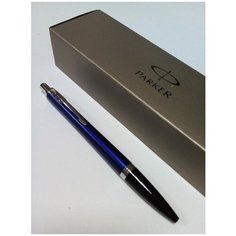 Ручка шариковая PARKER "Urban Core Nightsky Blue CT", корпус темно-синий лак, хромированные детали, синяя, 1931581