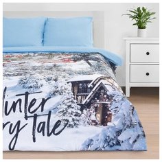 Постельное белье 1.5-спальное Этель Fairytale, бязь, 2 наволочки 70 х 70 см, синий