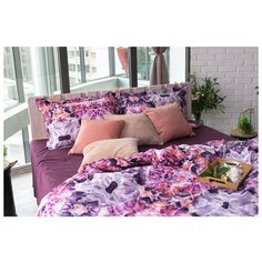 Постельное белье 2-спальное Этель Александрит, перкаль, 2 наволочки 50 х 70 см, розовый