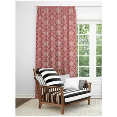 Портьеры Amore Mio RR 138 на ленте 270 см красный