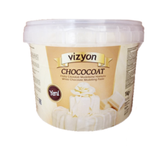 Паста для лепки Мастика шоколадная Polen белая, 1 кг.