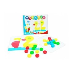 Мозаика "Собиралкин", 40 фишек, 40 мм, 4 картинки Рыжий кот