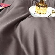 Ткань для постельного белья Кофейный, Мако-сатин, ширина 250 см, длина отреза 1 метр, 100% египетский хлопок Soft Box