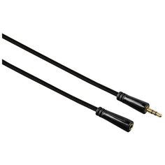 Кабель-удлинитель аудио Hama Jack 3.5 (m)/Jack 3.5 (f) 3 м, черный (00122321)