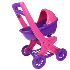 Коляска-люлька Doloni С люлькой (0121) розовый/фиолетовый