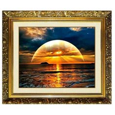 Алмазная мозаика на подрамнике «Морское великолепие» 50×40см, 35 цветов Milato