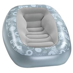 Надувное кресло Bestway Cube Deluxe Lounger 75096, серый