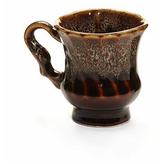 Чашка кофейная "Бриз" 100мл (керамика, коричневая глазурь), Белая Обезьяна