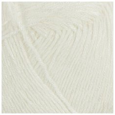 Пряжа Пехорский текстиль "Жемчужная", 50% хлопок, 50% вискоза, 425 м/100 гр, (01-белый) Пехорка