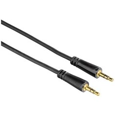 Кабель аудио Hama H-122317 Jack 3.5 (f)/Jack 3.5 (f) 0.75 м, черный (00122317)