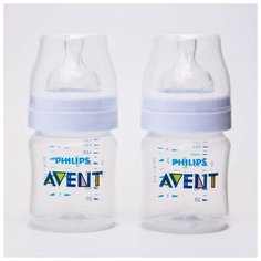 Avent Бутылочка для кормления Classic+, 125 мл, от 0 мес., набор 2 шт.