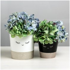 Набор кашпо 2 в 1 Мордочки, 0,8 и 1,6 л Дарите счастье