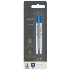 Стержень роллер Parker Quink RB Z01 (1950327), M, 0.7 мм, синие чернила (2 штуки)